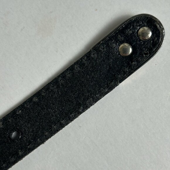 Vintage 1990s Liz Claiborne Slim Leather Belt | Classic Minimal Y2K - Picture 5 of 15